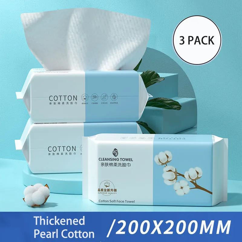 Soft Cleansing Cotton Tissue - Disposable Makeup Remover Wipes, Thick ...