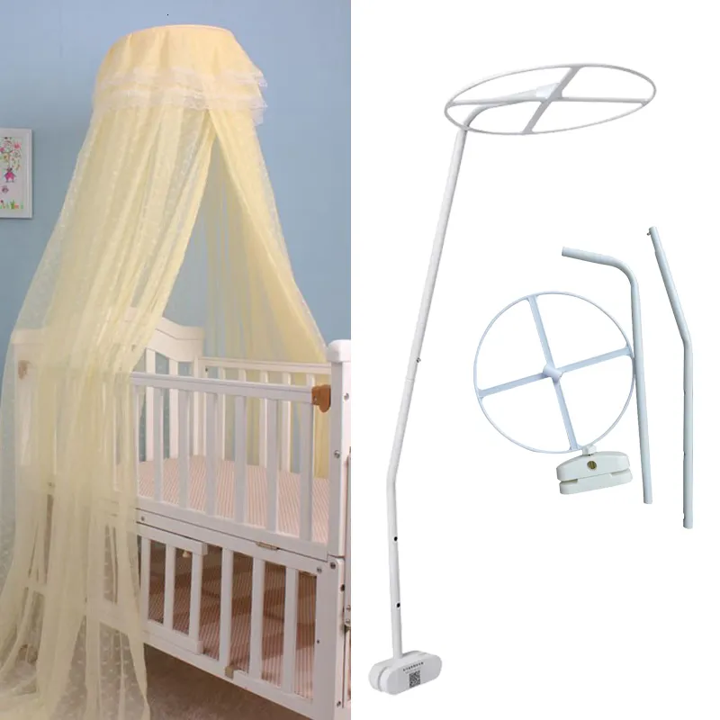 Crib Netting Universal Mosquito Holder Summer Baby Net Luifel Luifel Verwijderbare bedondersteuning Tent 230106