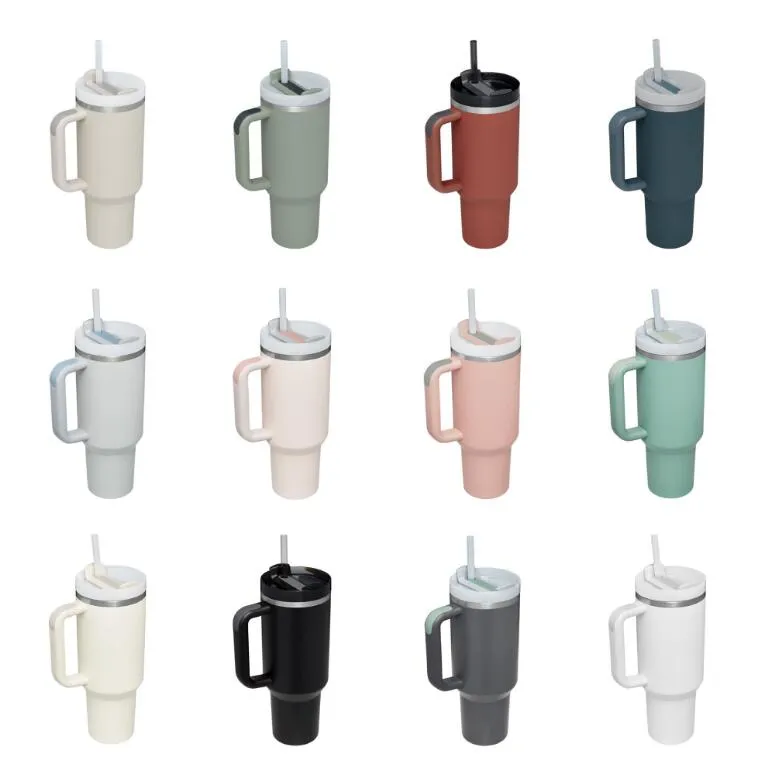 Discount Shop 40 oz Stainless Steel Insulated Tumbler with Handle and