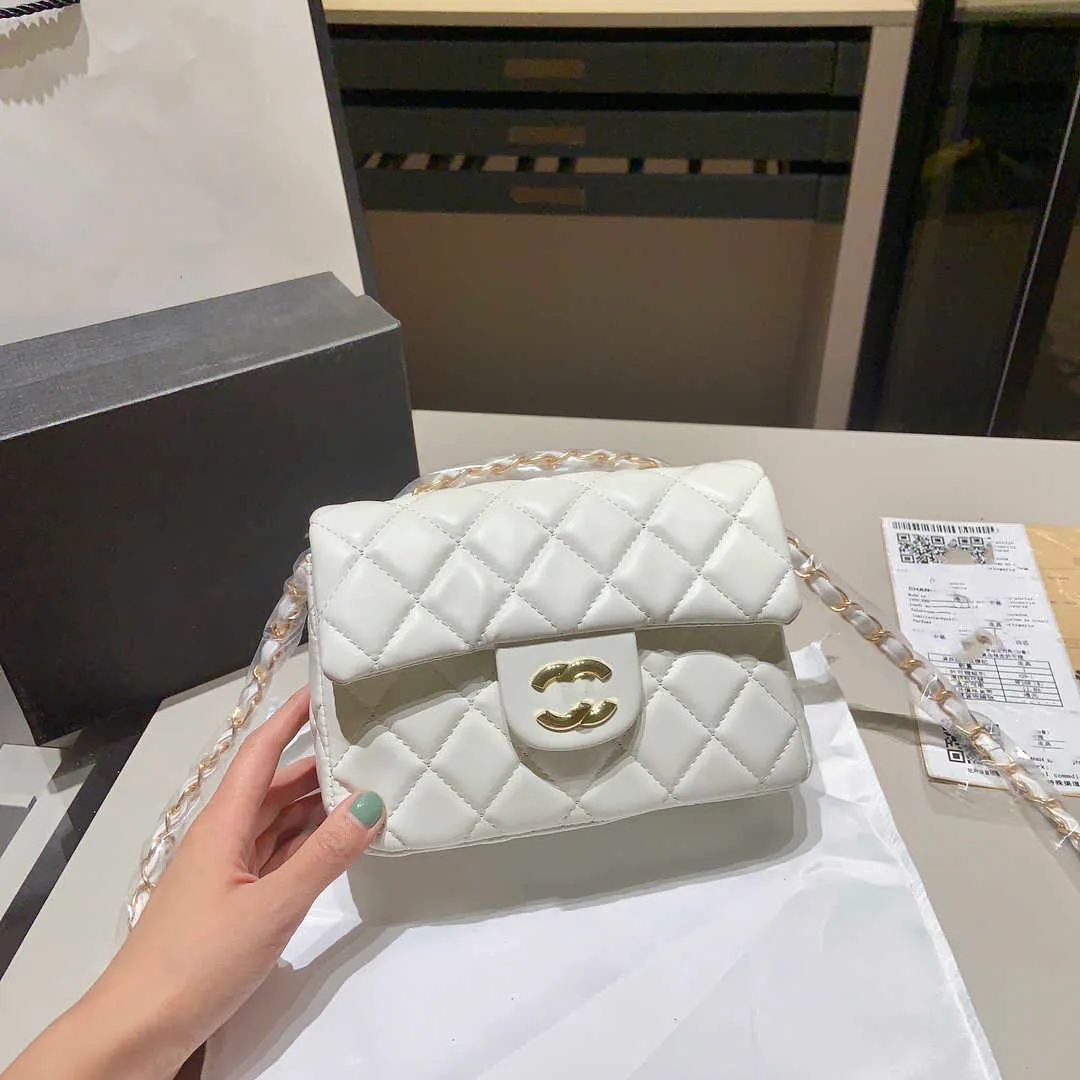 Sacs à bandoulière de marque de luxe femmes 2023 Designer rabat blanc marque de luxe en cuir femme décontracté unique sac à bandoulière chaîne une épaule sac à bandoulière sac à main W230106