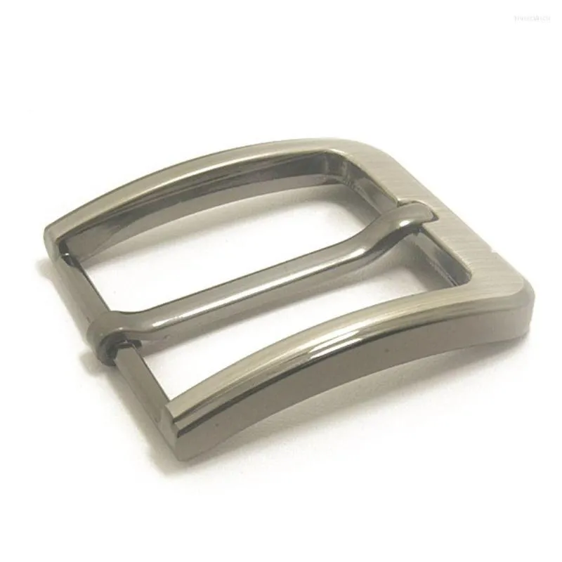 Bälten DIY Single Prong Ersättning Metal WiredRawing End Bar 40mm Pin Spuckle Leather Belt Spuckles Midjebandets huvud
