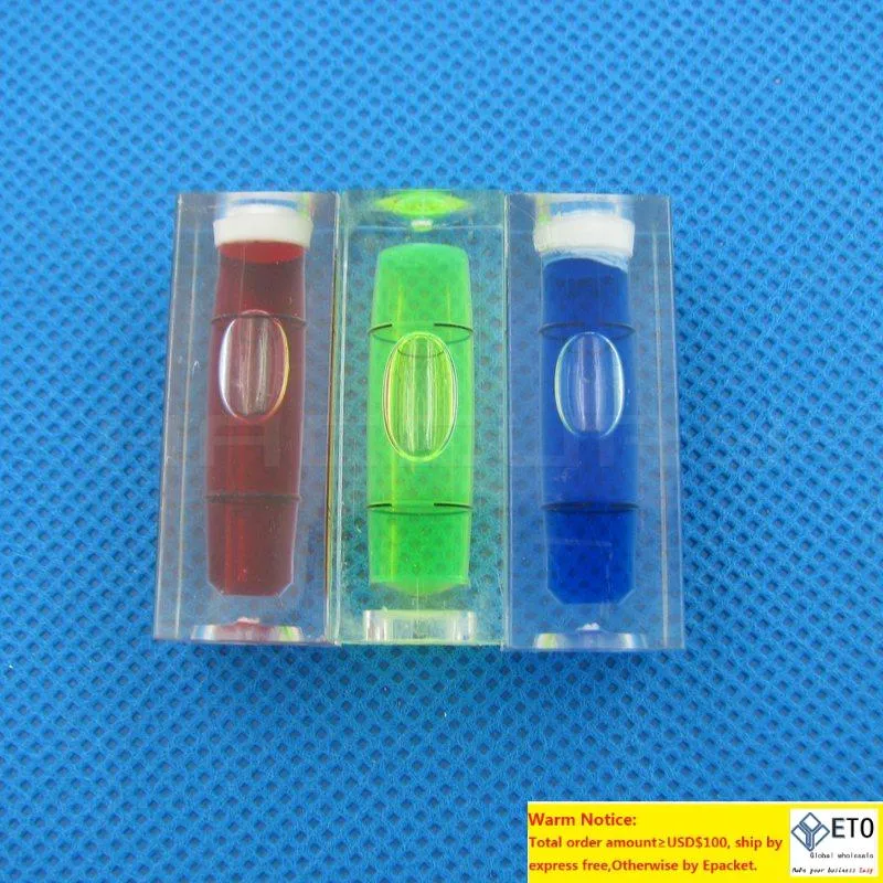 Measuring Instruments 50 PiecesLot Square Bubble Spirit Level bubble Green Blue Red Color