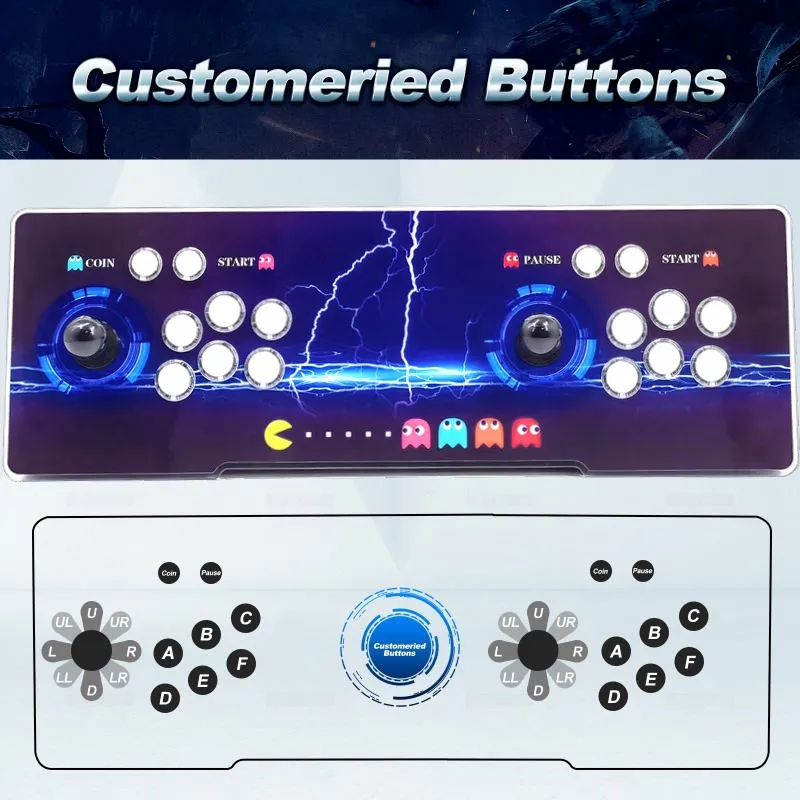 Arcade Video Game Player 1080P HD TV Gaming Console 10000 in 1 Pandora Joystick game box LED Buttons