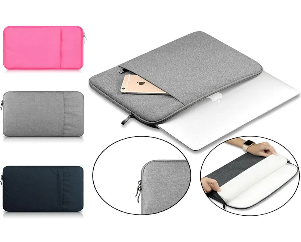 Laptop Case Sleeve 11 12 13 15Inch för MacBook Air Pro 129quot iPad Soft Case Cover Bag Apple Samsung Notebook9578988