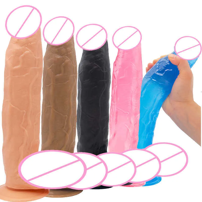 Seksspeelgoed dildos super groot en super dikke simulatie penis zuignap pvc gigantische lul