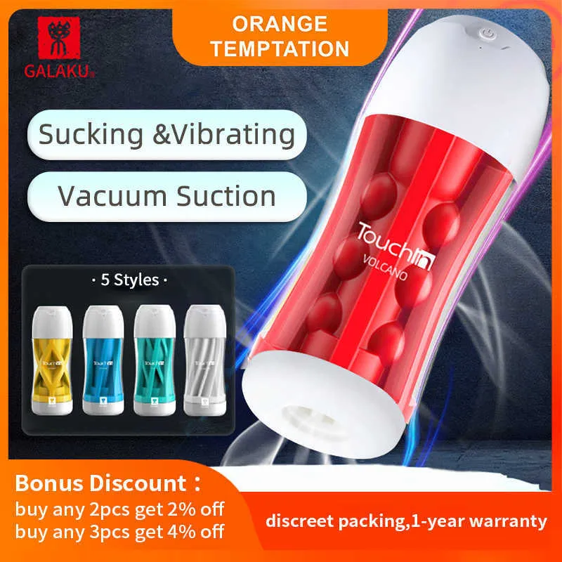 Beauty Items Galaku Touch In Masturbators sexy Toys For Men Real Pussy Ass Vagina Vibrator Penis Stimulator Sucker Adult Only Masturbation Cup