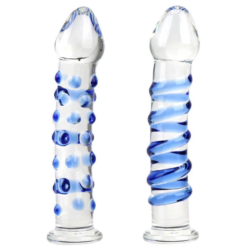 Olo Crystal Glass Dildos Female Masturbator Large Realistic Dildo Erotic Anal Butt Plug g Spot Sex Toys for Wo_voghion.com