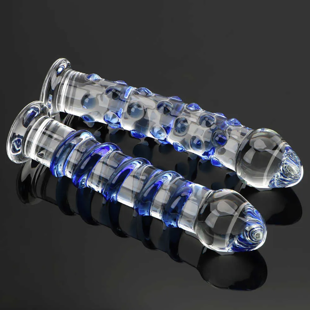 Olo Crystal Glass Dildos Female Masturbator Large Realistic Dildo Erotic Anal Butt Plug g Spot Sex Toys for Wo_voghion.com