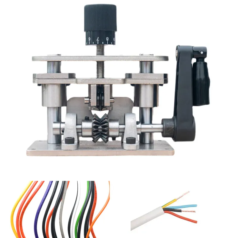 Andere Handwerkzeuge Abisoliermaschine Abisolierzange Schrott Kupferkabel Schälmaschinen Kurbel Verwendung mit elektrischer Bohrmaschine 2-20 mm