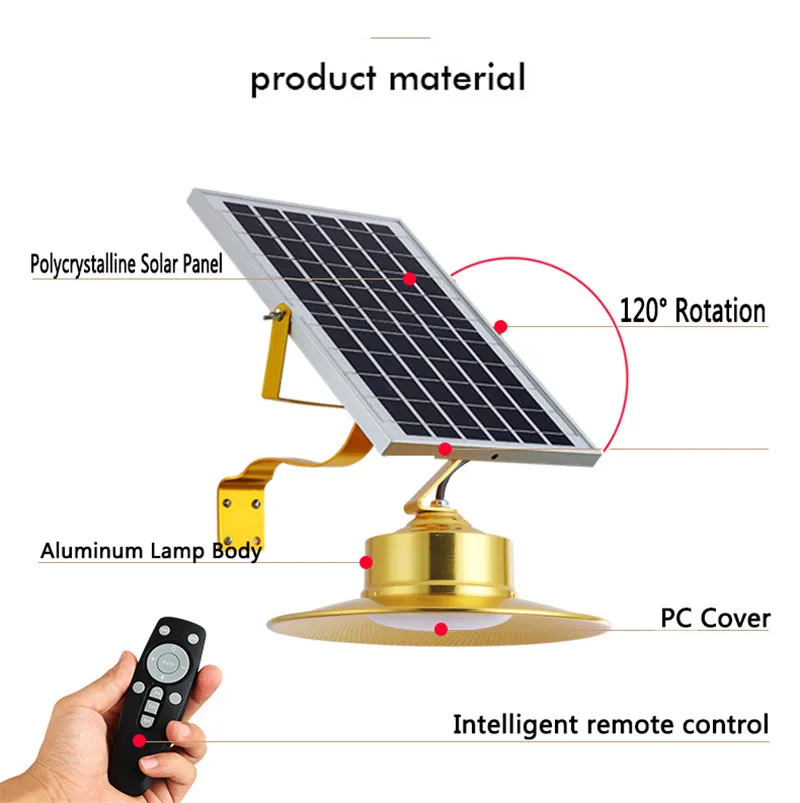 Waterproof LED Solar Outdoor Sconces With Remote Control And 5M Cord ...