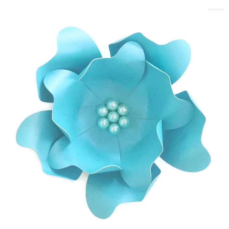 Fiori decorativi 2023 FAI DA TE Grande Rosa Gigante di Carta 15 CM Per Fondali di Nozze Decorazioni Artigianato Baby Nursery Compleanno Decorazione Della Parete