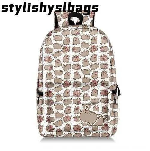 Sacs de soir e Sacs de soir e Pusheen Chat Impression Sac Dos Anime Kaii Sac Cartable Sac Dos Nylon Voyage Sacs Dos Dessin Anim Sacs D cole