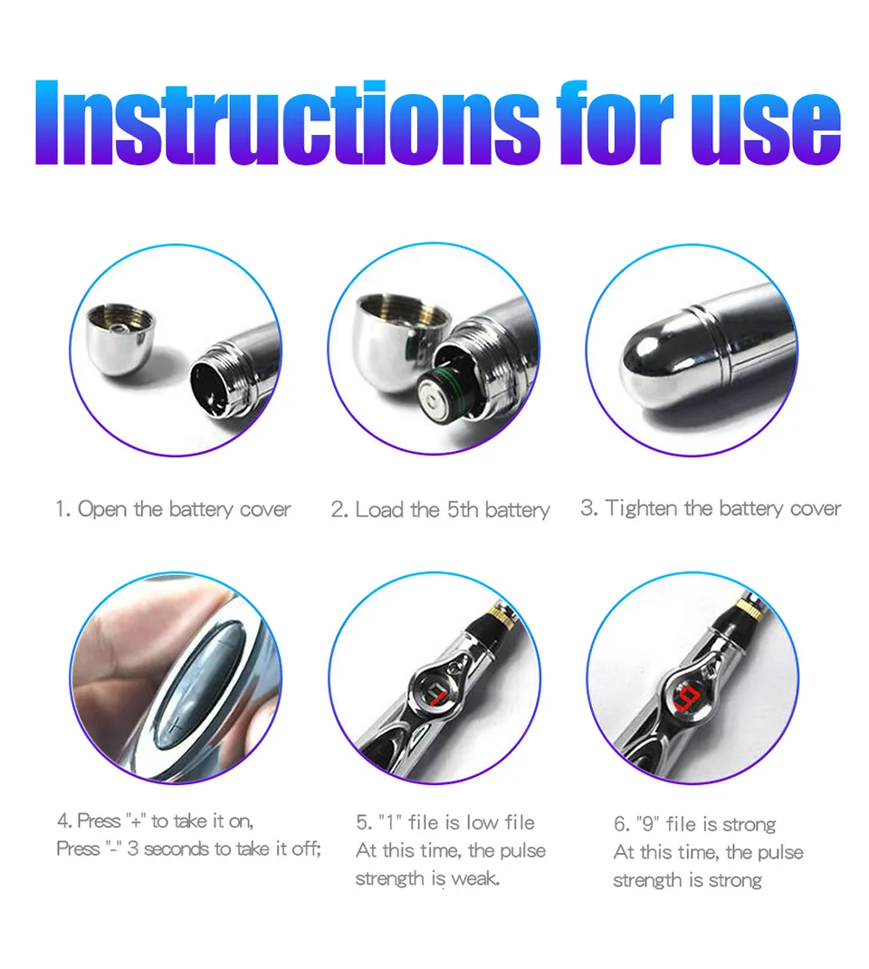 Electric G-spot Stimulation Pen & Nipple Shock Toy For Couples_voghion.com