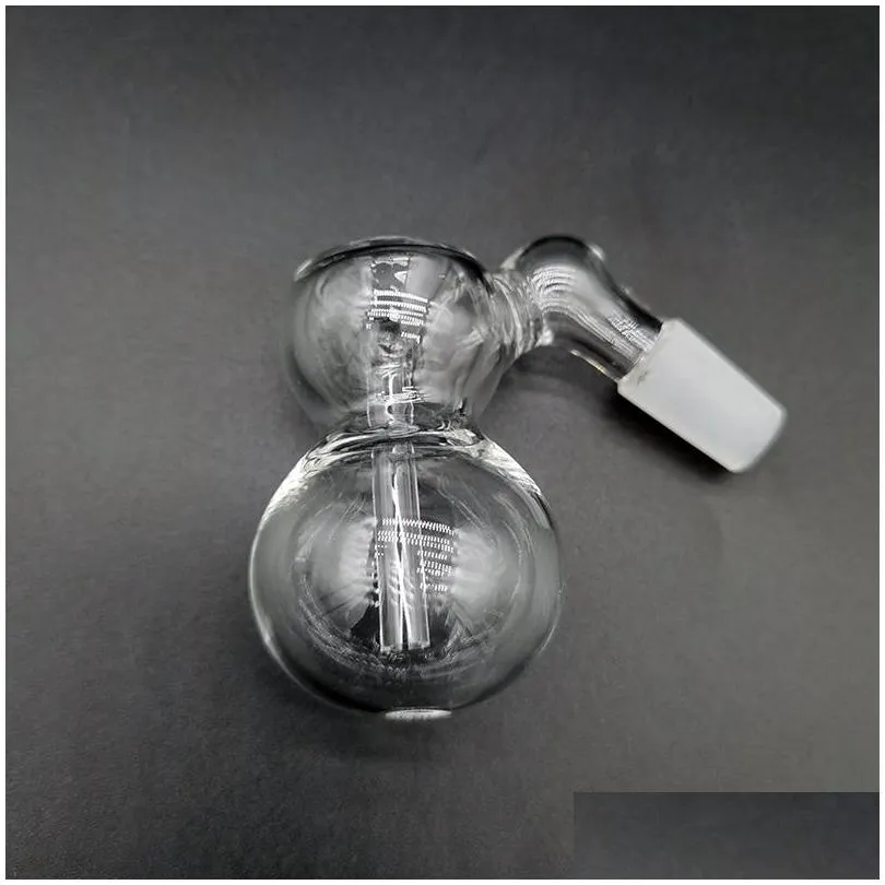 Cachimbos de fumo Tigela de coletor de cinzas de vidro para Tornado Hookahs Bong Dab Rigs 14mm 18mm Dois tamanho conjunto cabaça forma percolador downstem com dh26p