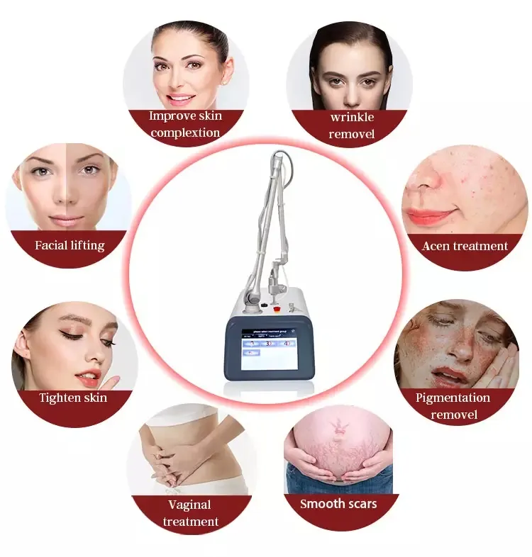 2022 CE Professional Salon Use Scar Repair Skin Resurfacing CO2 Fractional Laser CO2 Fractional CO2 Laser Portable Home Salon