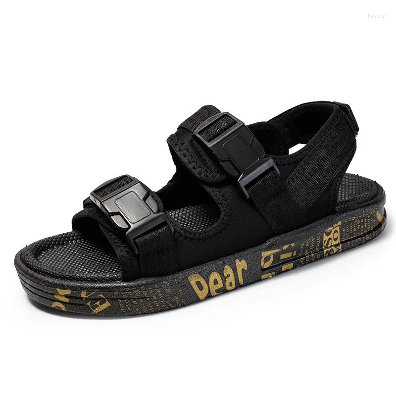 Sandals P84 Style Beach Shoes Men's Summer Flat Bottom Buckle Home Comfortable Wear-resistant Tide