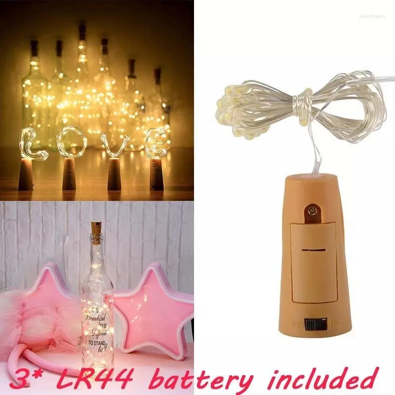 Strings Powered Cork Wine Bottle Light 1.5/2/3/5m DIY LED String Bar Birthday Party Stopper Lamps