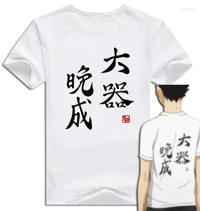 Heren T-shirts Cosplay Haikyuu T-shirt Anime Katoenen Shirt Zomer Mannen Korte Mouw Tops Tees