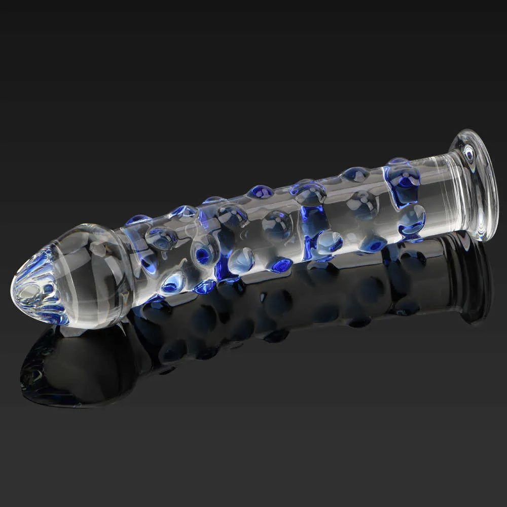 Olo Crystal Glass Dildos Female Masturbator Large Realistic Dildo Erotic Anal Butt Plug g Spot Sex Toys for Wo_voghion.com
