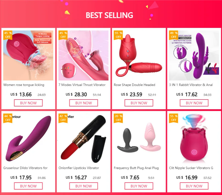 Vibratore a forma di rosa con lingua per capezzoli e clitoride_voghion.com