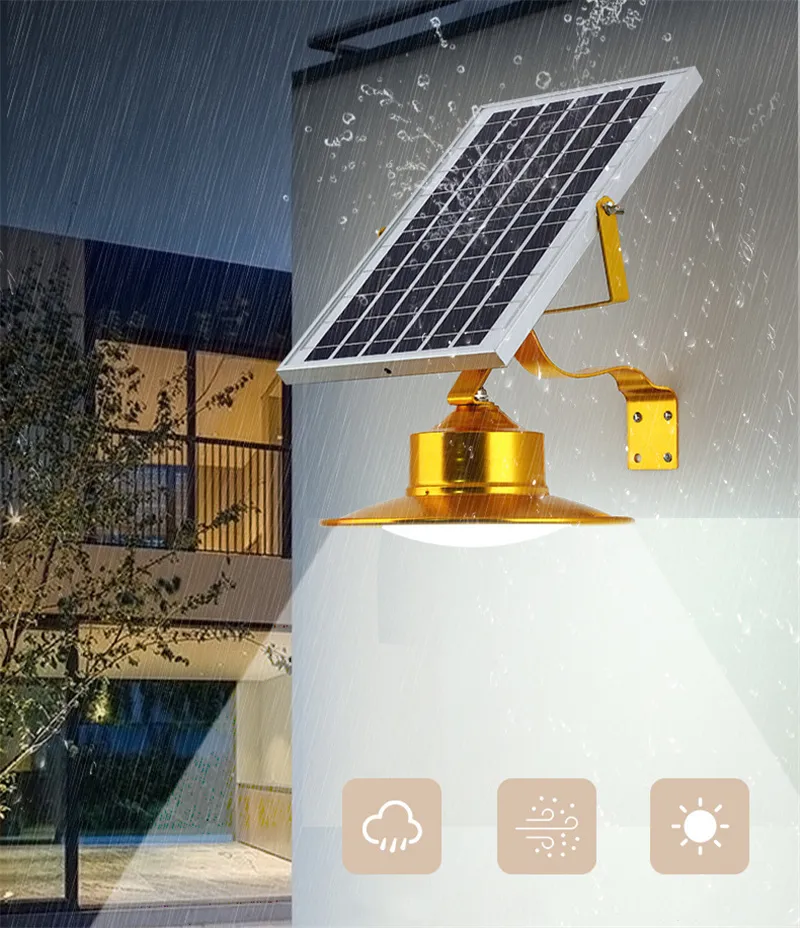 LED Solar Garden Lights Indoor Outdoors Waterproof Flood Light 5M Cord Induction Remote Control Street Lamp for Home garden Lighting