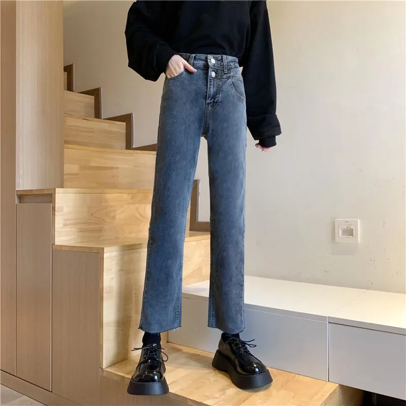 Women's Jeans Woman Skinny High Waist Clothes Blue Denim Clothing Streetwear Vintage Quality Spring Summer 2023 Sretch Fashion Harajuku