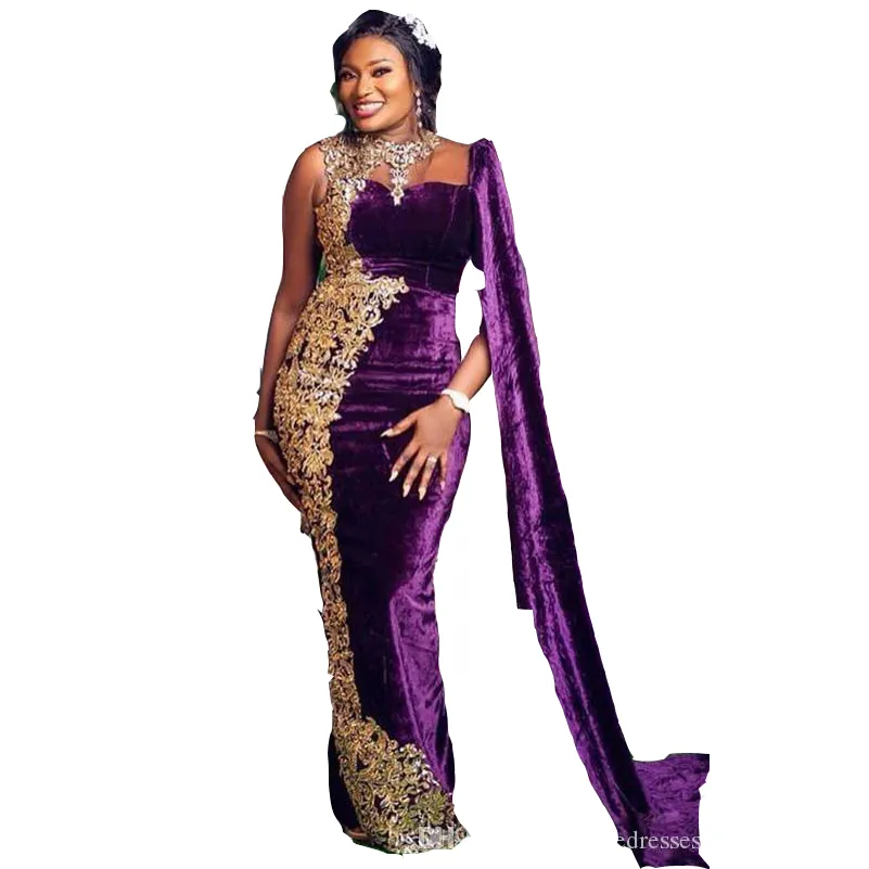 purple and gold african wedding dresses Beautiful Long Gold Mermaid Sleeveless Glitter Prom Dress with Veil –  misshow.com main image 1
