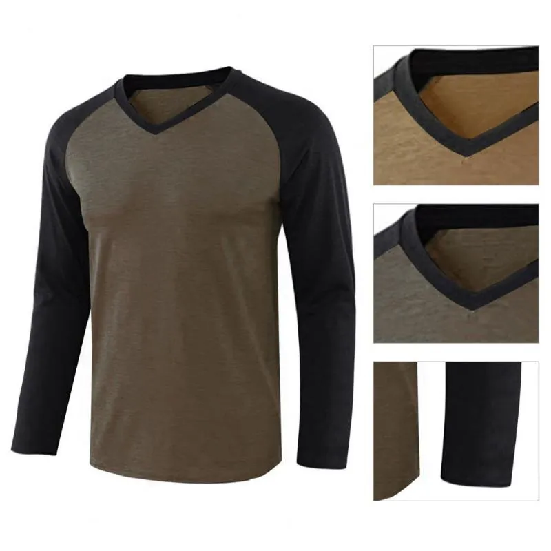 Camisas casuais masculinas excelentes homens redondos no pescoço de camisa magro tampos longamente duradouros para usar