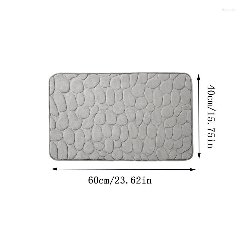 Tappeti Zerbini Bagno Velluto Corallo Pavimento Goffrato Pietra Memory Foam  Ricamato Ispessimento Assorbente Da 17,66 €