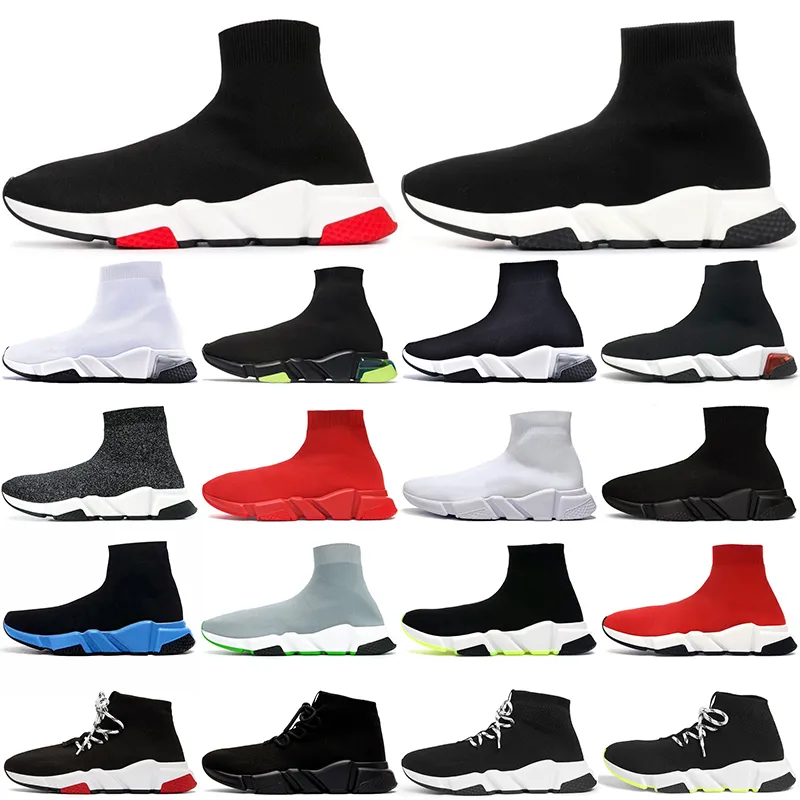 2022 chaussette chaussures pour hommes femmes speed beige vitesse noir blanc panda casual designer baskets hommes femmes Balenciaga Speed Trainers formateurs trainer de plein air