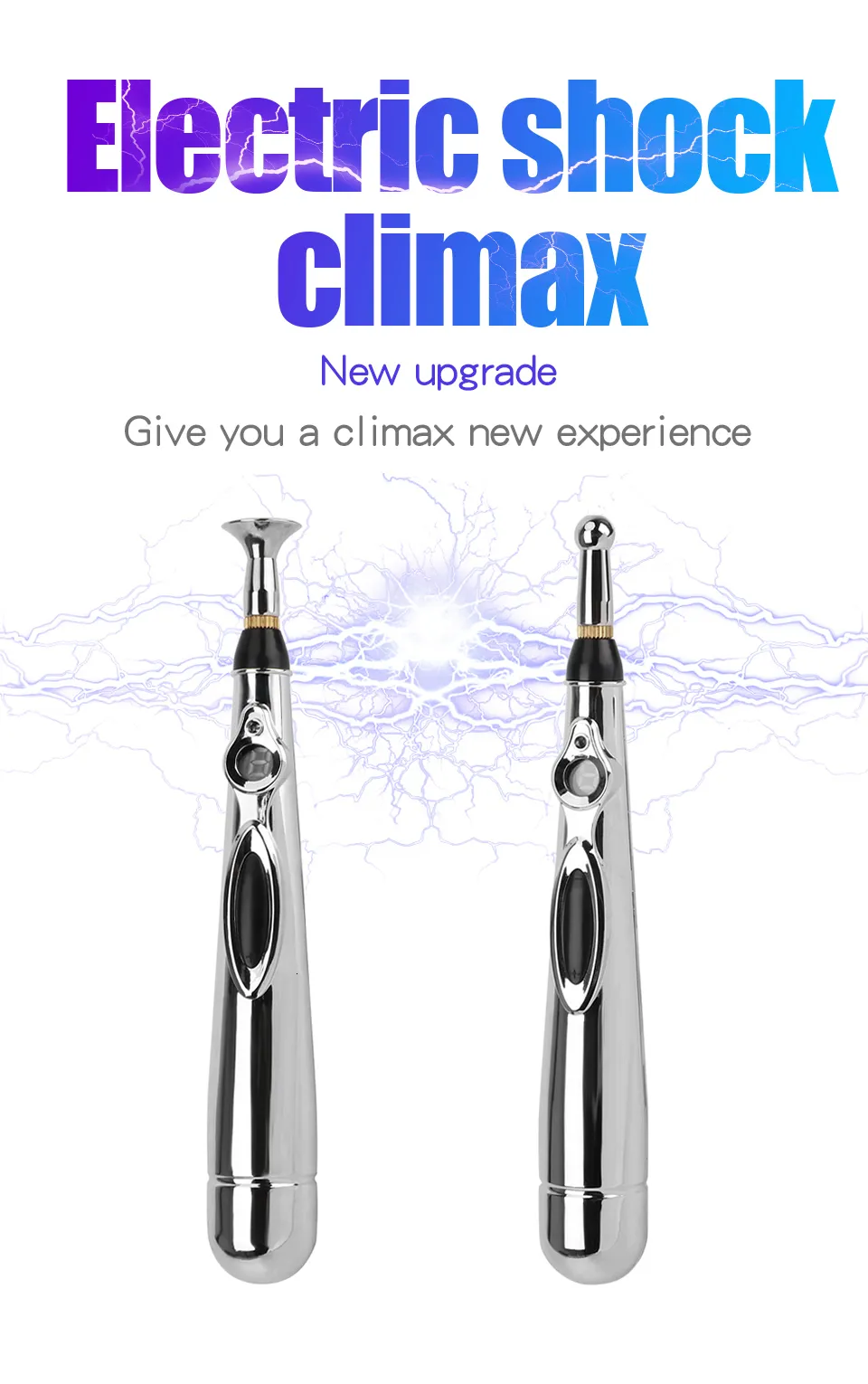 Electric G-spot Stimulation Pen & Nipple Shock Toy For Couples_voghion.com