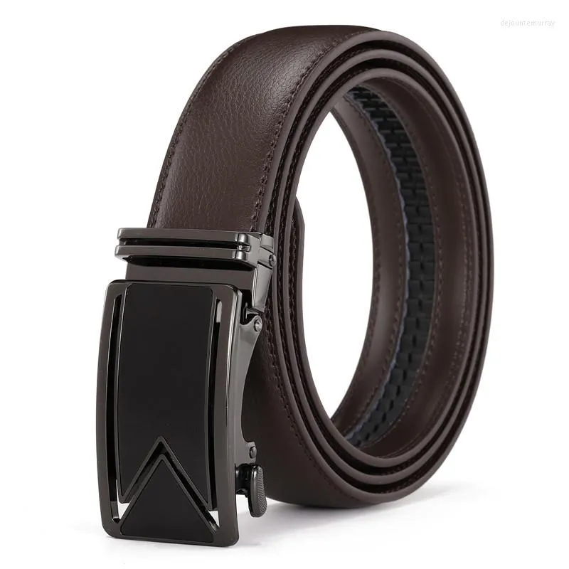 Sizoc125 Genuine Leather Ratchet Strap Slang For Mens Dress Colorful