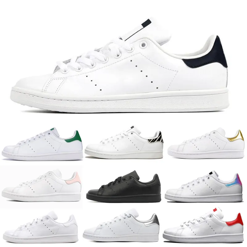 men women casual shoes Green Black White Red Pink Gold Navy Oreo Rainbow mens trainers flat sneakers Jogging Walking Smithes