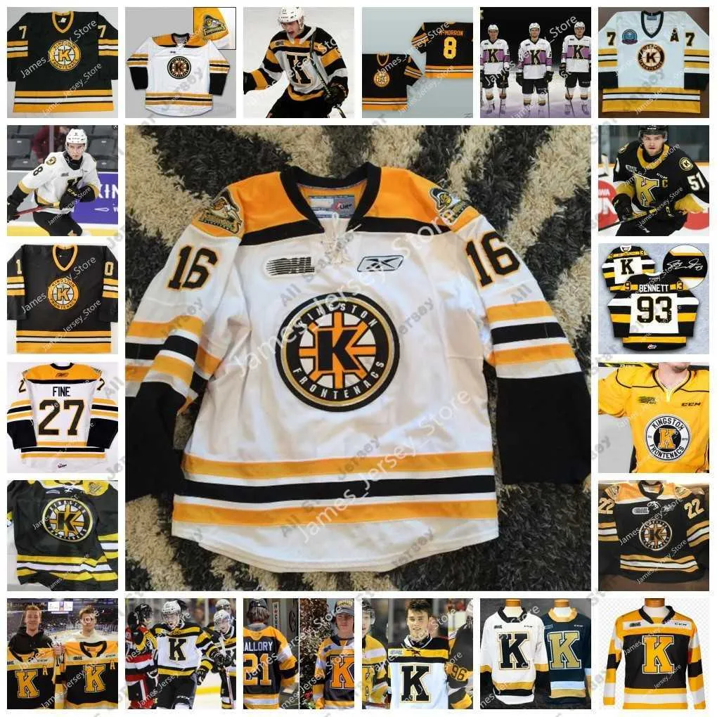 Jerseys de hóquei Shane Wright Custom Ohl Kingst na Jersey de Hóquei Frontenacs 10 Chris Stewart 21 Adam Nemeth 13 Anthony Stewart 16 Cory Stillman 47 Andrew