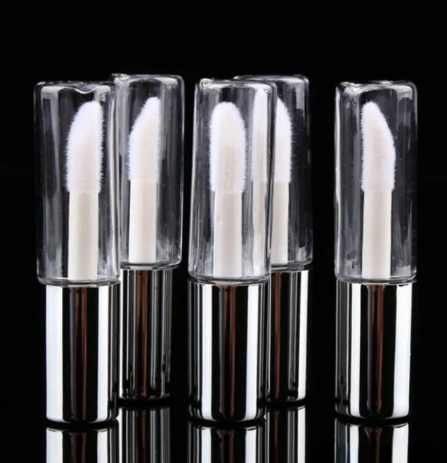 Exquisite Mini Empty Clear Lip Gloss Tube Plastic Lip Balm Bottle 0.8ml Travel Refillable Lipstick Sample Container