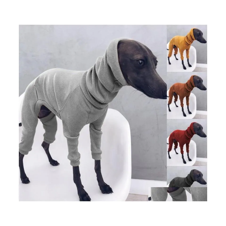 Hundkl￤der Whippet italienska Greyhound Clothes L￤tt jumpsuit f￶r medelstora stora stora hundar husdjur pajamas shepherd pjs skjorta dhogs