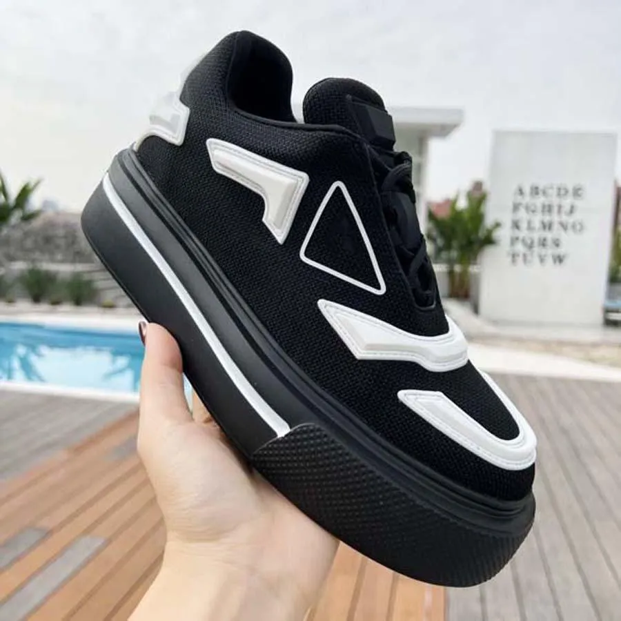 2023 Nieuw designer platform sneaker casual schoenen mode luxe verdediger schoen echt lederen merk sneakers man vrouw trainer hardloopschoenen