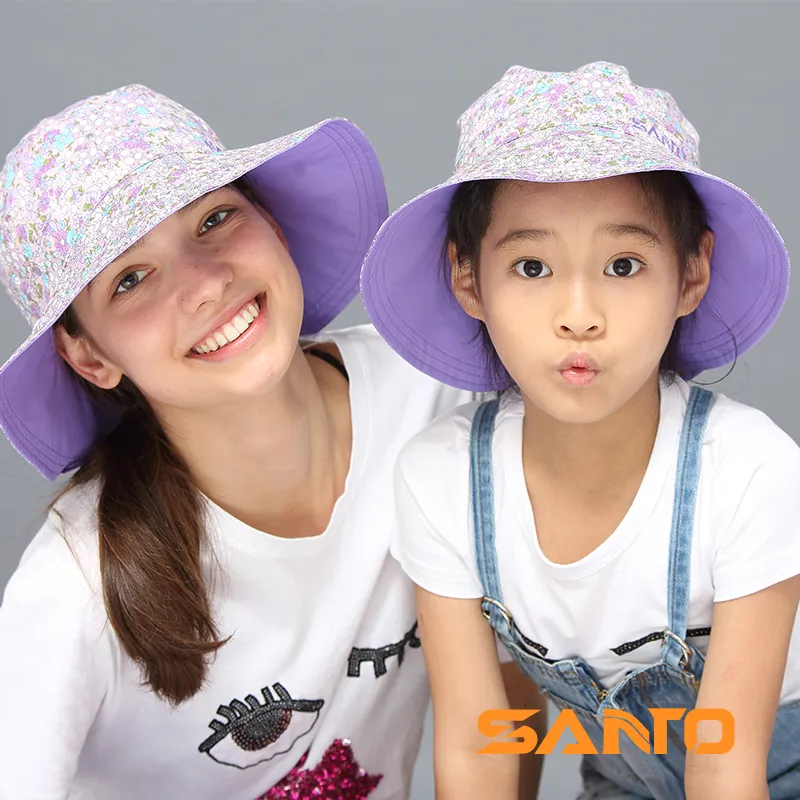 Wide Brim Hats Bucket SANTO M43 WomenFemale Outdoor Doubleside Wear Sun Sunbonnet Large Eaves Quickdrying Fishing Sunshade AntiUV 230106