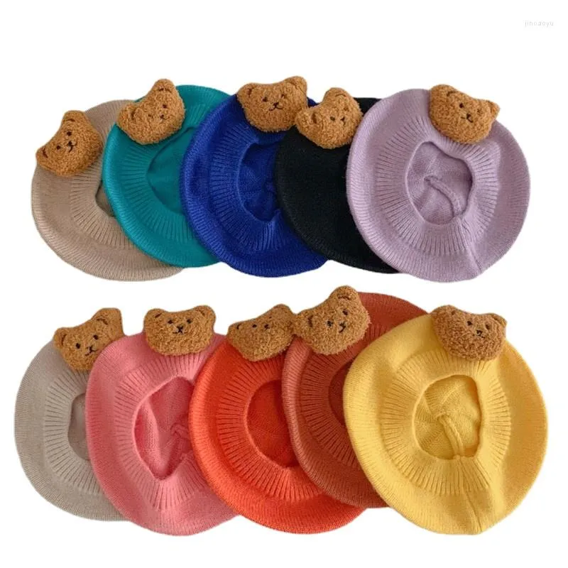 Accessoires de cheveux Automne Born Baby Cap Filles Garçon Bérets Infant Casual Chapeau De Laine Enfant En Bas Âge Enfants Coton Casquettes À Tricoter Chapeaux Bonnet