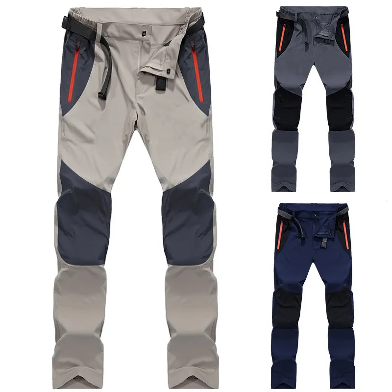 Pantaloni da uomo Tattici Impermeabili da Uomo Cargo Primavera Estate Quick Dry Pantaloni Sport All'aria Aperta Trekking Camping Pesca 4XL 230106