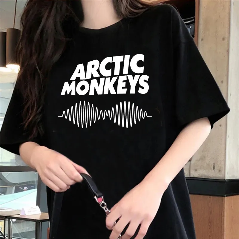 Camiseta De Mujer Arctic Monkeys Vestir Manga Casual 2023 Y2k