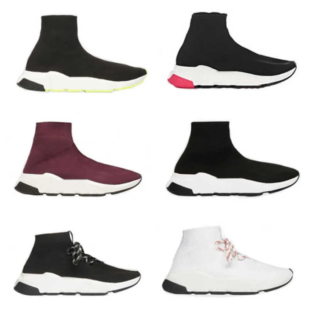 2023 Designer -Socken Boots Runner Stricksocken 1.0 Runners Schuhe lässige Frauen Männer Plattform Sneaker Stretch Black White Graffiti Dark Navy Trainer Sport Sneaker No17a