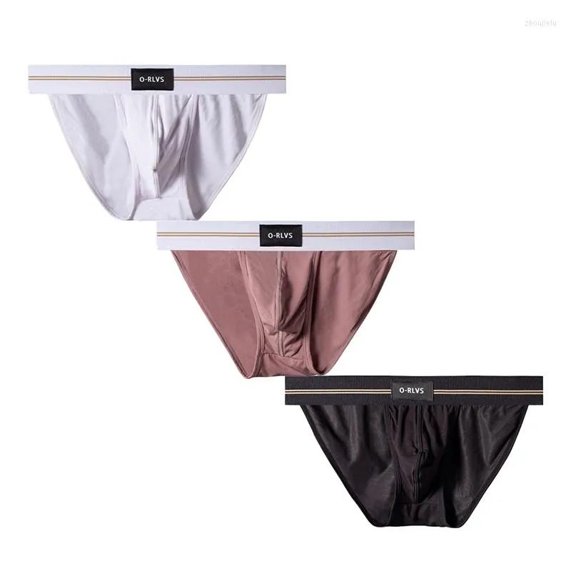 Underpants ORLVS 3pcs/lot Men Underwear Briefs Set Modal Sexy Man Gay Comfortable Men's Panties Wholesale