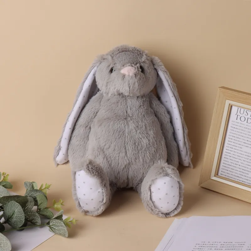 Sublimation Easter Bunny Plush long ears bunnies doll with dots 30cm pink grey blue white rabbite dolls for childrend cute soft plush toys