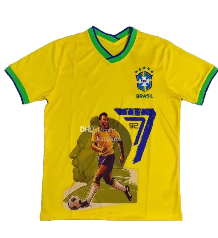 Brazil Pele Special Soccer JerseyS Player Style 22 23 Customized Sportswear  Football Jersey Shirt Custom Kits Cleats Kingcaps Training Sports Custom  Wear From Kingcaps, $16.09
