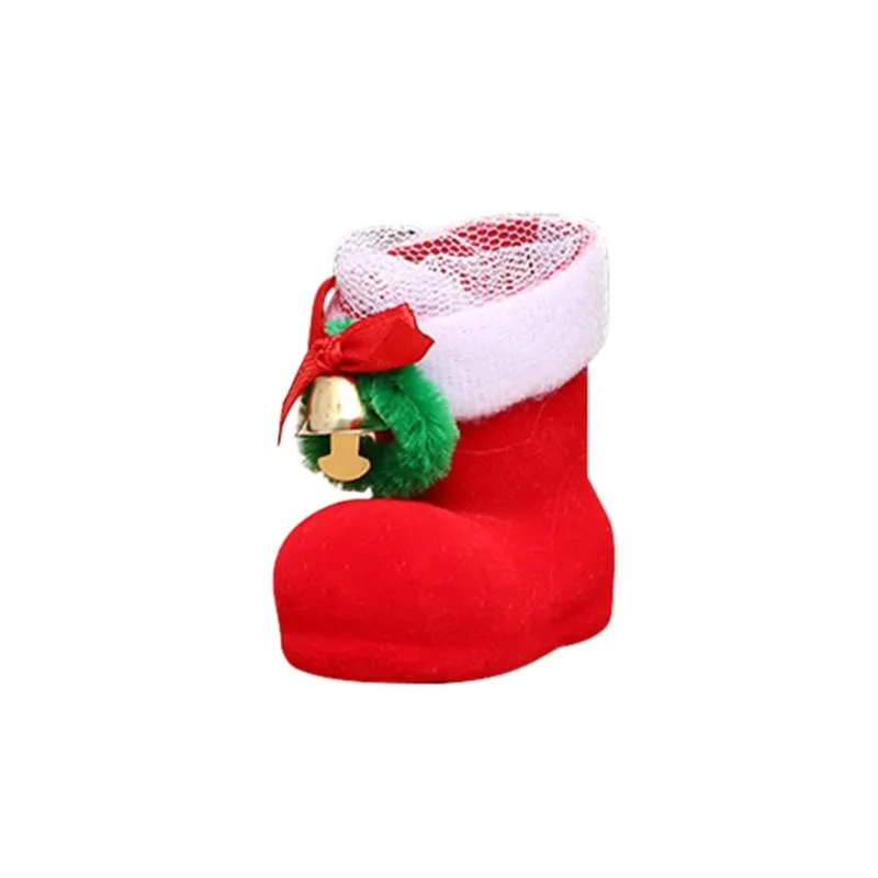 Christmas Sugar Storage Boots Xmas Decor for Tree Shoe Style