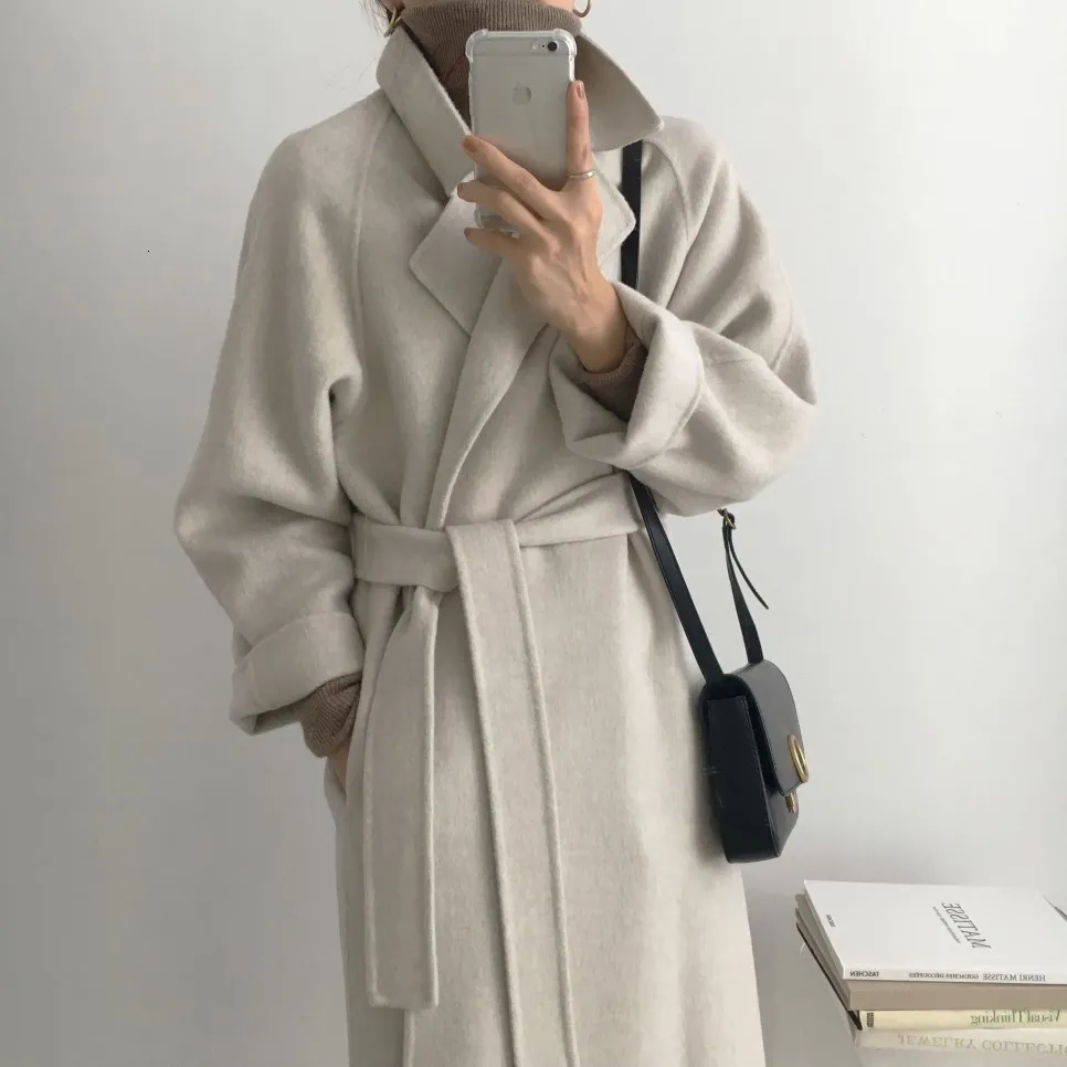 HIKE HYKE Trench Coat Outerwear Long Length Double Belt with