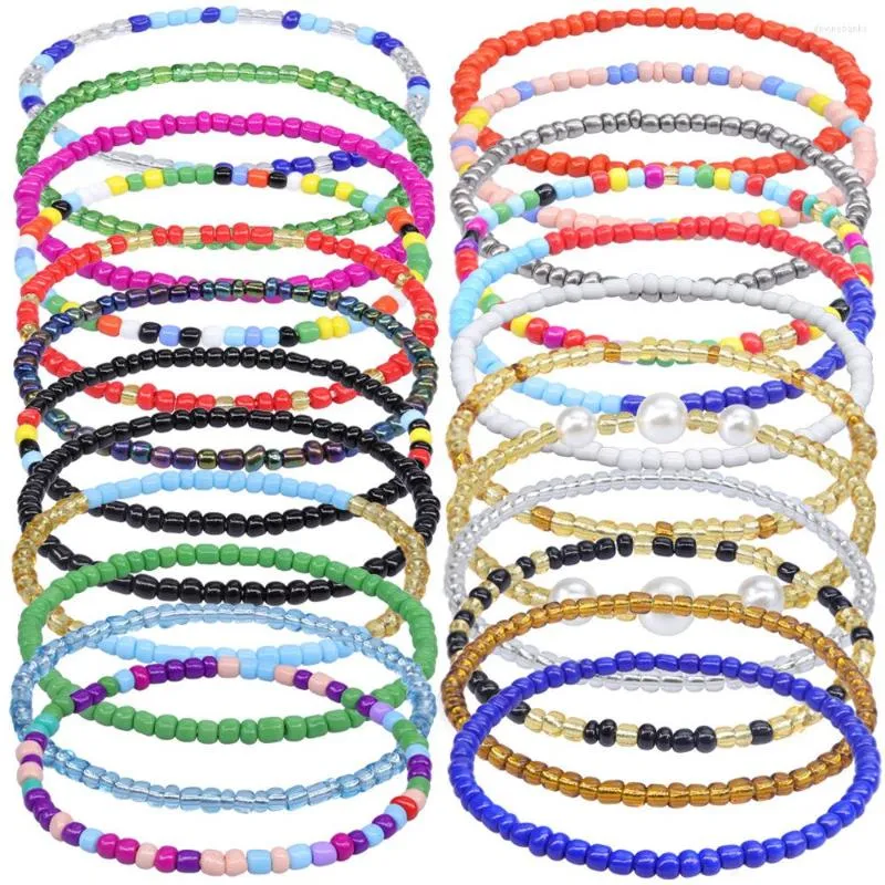 Strand TAUAM Set di braccialetti di perline di riso colorato Braccialetti di amicizia per spiaggia estiva Regalo di gioielli Boho fatti a mano per un amico