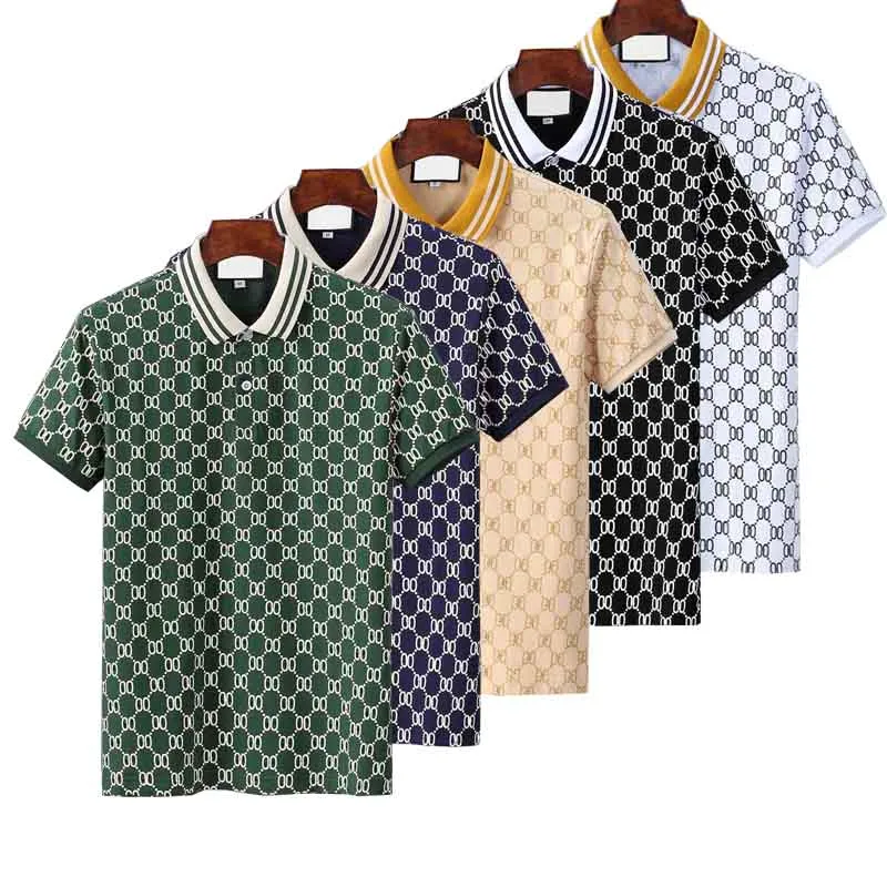 2023 Novas camisas pólo masculinas estilista de luxo Itália masculina 2020 roupas de grife manga curta moda masculina verão camiseta tamanho asiático M-3XL