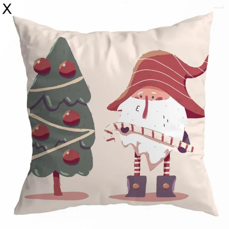 Pillow Case Decorative Square Xmas Series Pattern Car Seat Cushion Cover Decor For Sofa